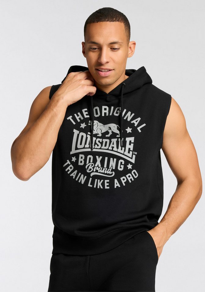 Lonsdale Trainingsanzug SHOTLEY (2-tlg), zweiteiliges Set, ärmelloser Hoodie und Shorts, aus Fleecestoff