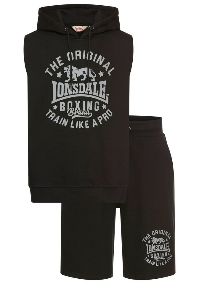 Lonsdale Trainingsanzug SHOTLEY (2-tlg), zweiteiliges Set, ärmelloser Hoodie und Shorts, aus Fleecestoff Bild 4