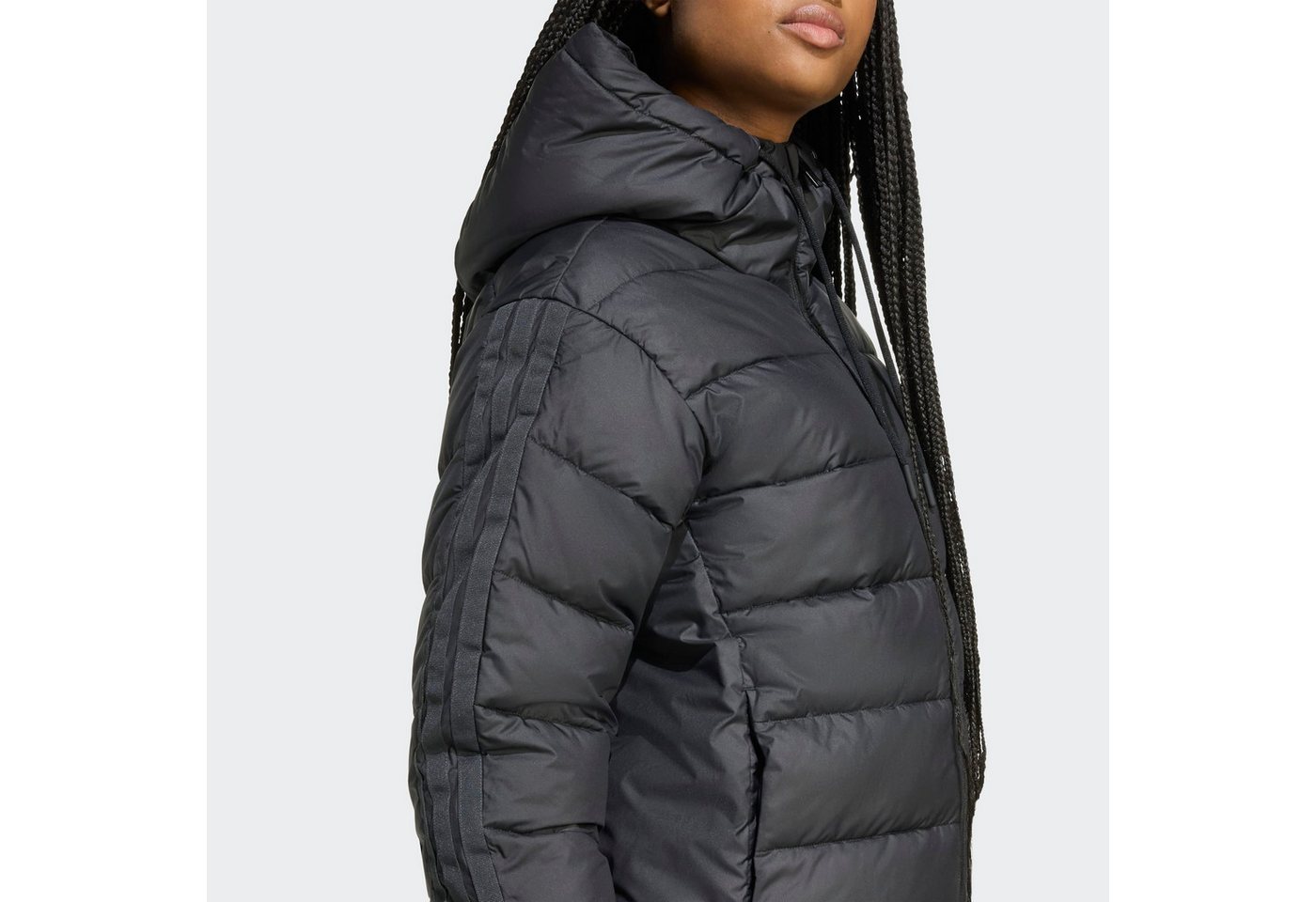 adidas Sportswear Outdoorjacke ESSENTIALS CLIMAWARM 3-STREIFEN mit Kapuze, CLIMAWARM