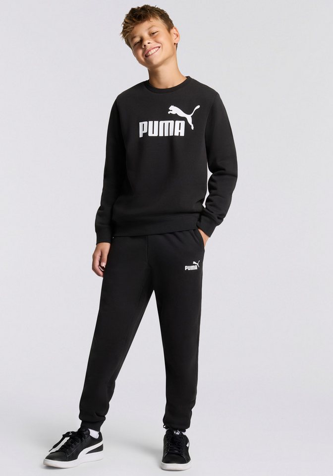 PUMA Trainingsanzug ESS NO1 LOGO CREW SWEAT SUIT FL B (2-tlg), zweiteilig, entspannte Passform, ohne Kapuze Bild 2
