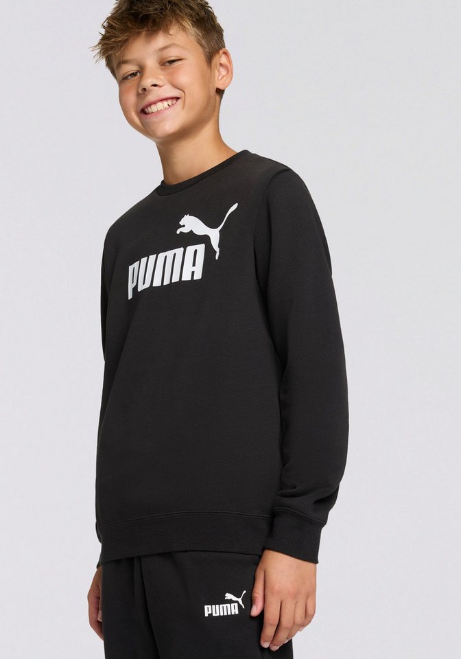 PUMA Trainingsanzug ESS NO1 LOGO CREW SWEAT SUIT FL B (2-tlg), zweiteilig, entspannte Passform, ohne Kapuze Bild 3