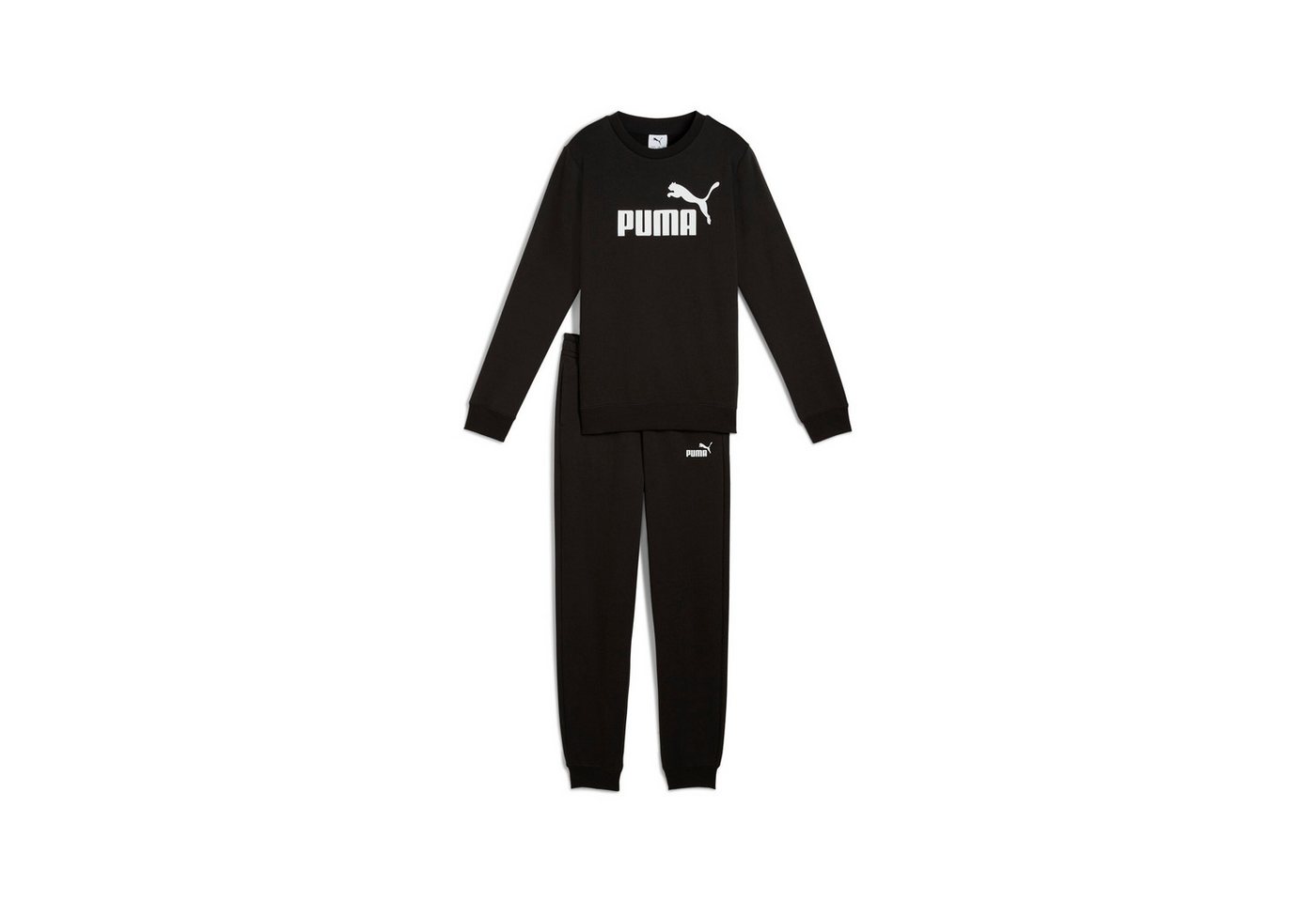 PUMA Trainingsanzug ESS NO1 LOGO CREW SWEAT SUIT FL B (2-tlg), zweiteilig, entspannte Passform, ohne Kapuze Bild 5