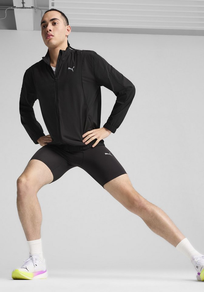 PUMA Trainingsjacke RUN VELOCITY WOVEN JACKET mit Nahttaschen, mit Reißverschluss und Schutzleiste, atmungsaktiv