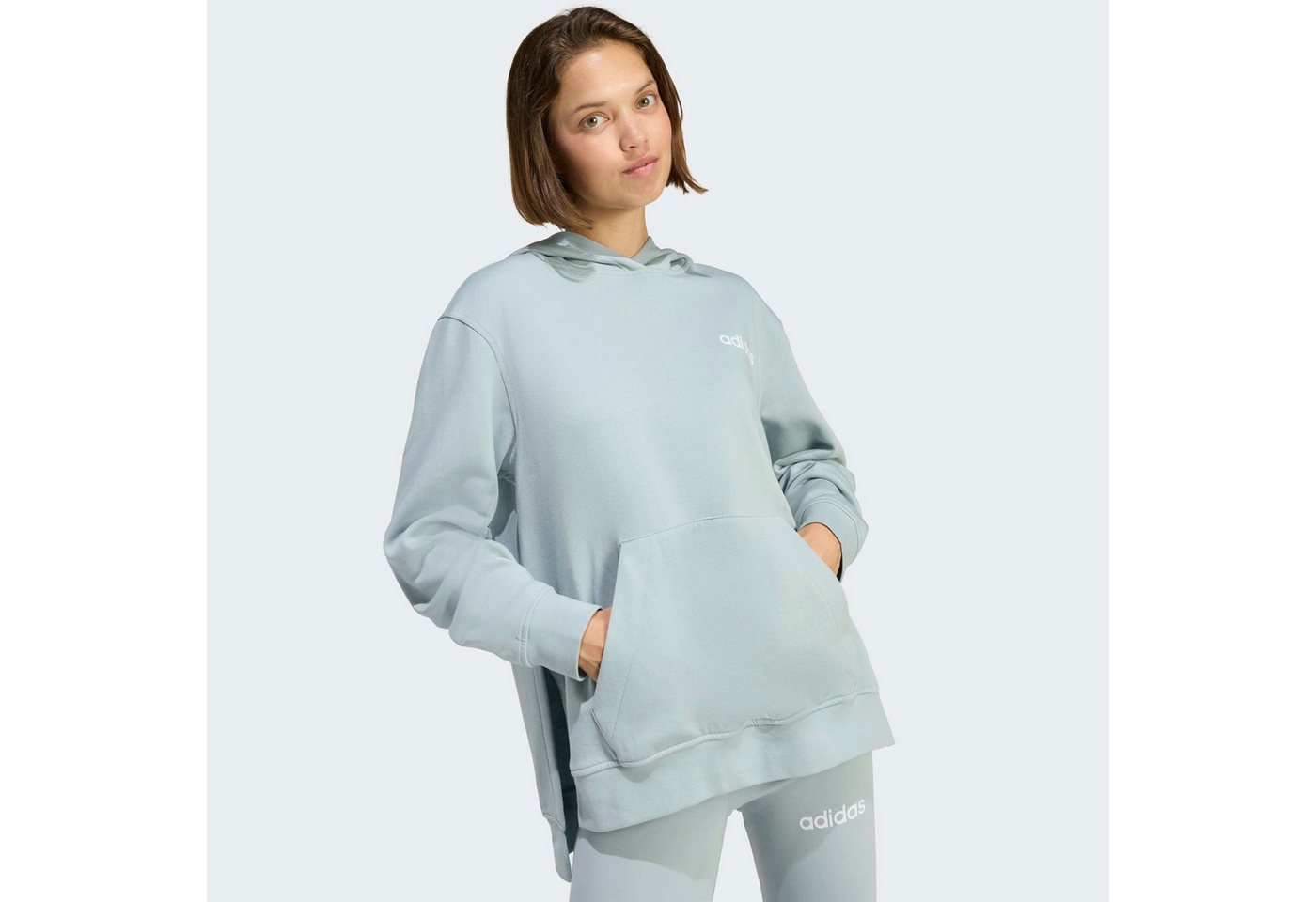 adidas Sportswear Trainingsanzug W LEISURE TS (2-tlg), zweiteiliges Set, für Erwachsene, aus Baumwolle Bild 3