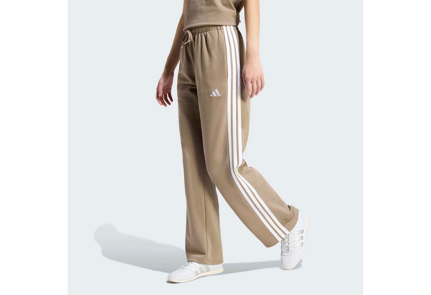 adidas Sportswear Sporthose ESSENTIALS 3-STREIFEN OPEN HEM FRENCH TERRY Reguläre Passform, aus weichem French Terry Bild 2