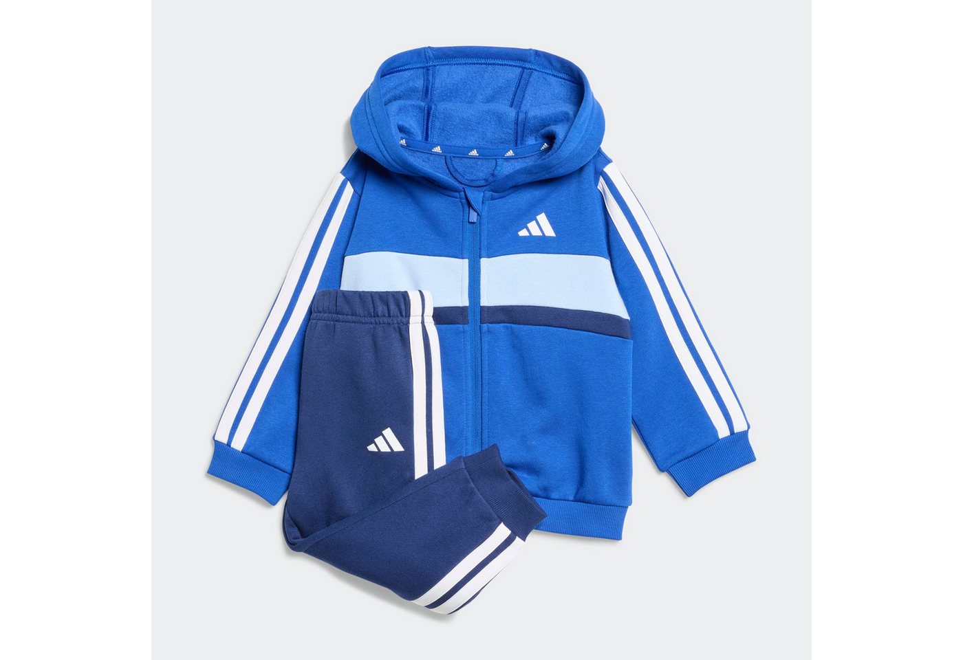 adidas Sportswear Trainingsanzug I 3S TIB FL SET (2-tlg), für Babys und Kleinkinder, zweiteiliges Set, aus Baumwolle Bild 4