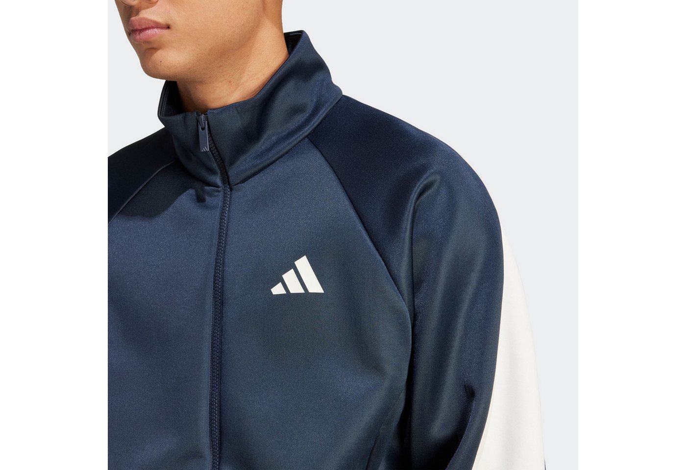 adidas Sportswear Trainingsjacke STADIUM aus Polyester und Baumwolle, mit Rollkragen, lockere Passform Bild 3