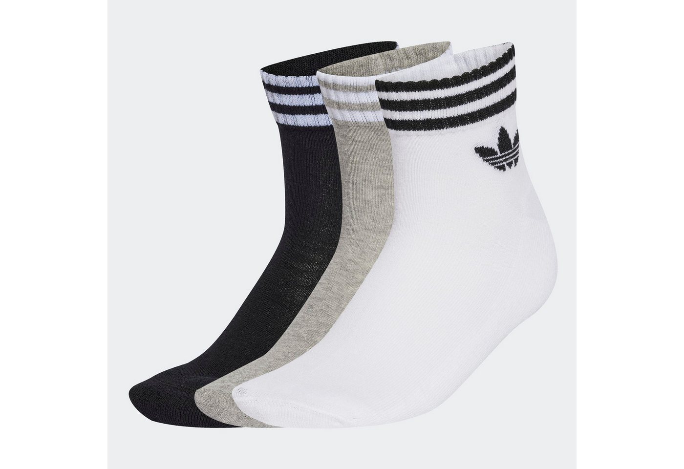 adidas Originals Sportsocken 3-STREIFEN ANKLE, 3 PAAR (3-Paar) knöchellange Passform, für Erwachsene