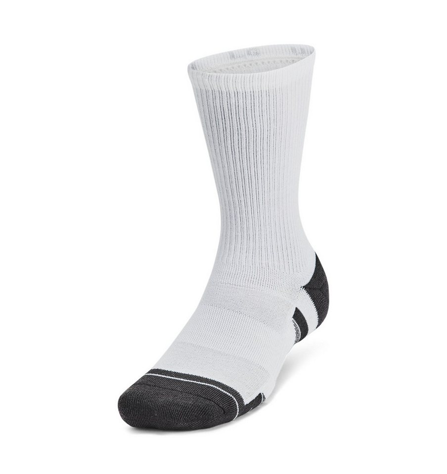 Under Armour® Sportsocken UNISEX UA PERF TECH 6PK CREW (6-Paar) mit mittlerer Dämpfung am gesamten Fuß, schnell trocknend