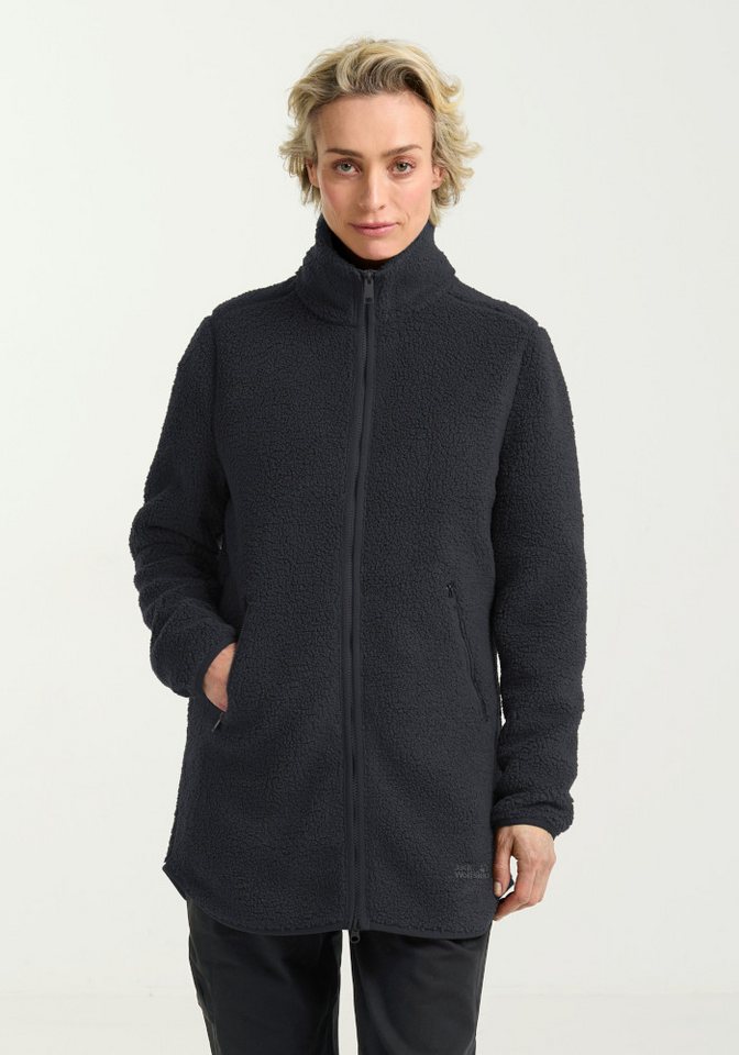 Jack Wolfskin Funktionsmantel HIGH CURL COAT W Fleecemantel, warm & winddicht