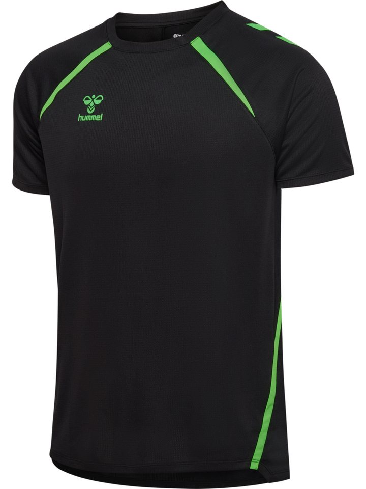 hummel Trainingsshirt HMLLEAD 2.0 JERSEY S/S mit Chevrons auf den Schultern, atmungsaktiv, schnelltrocknend