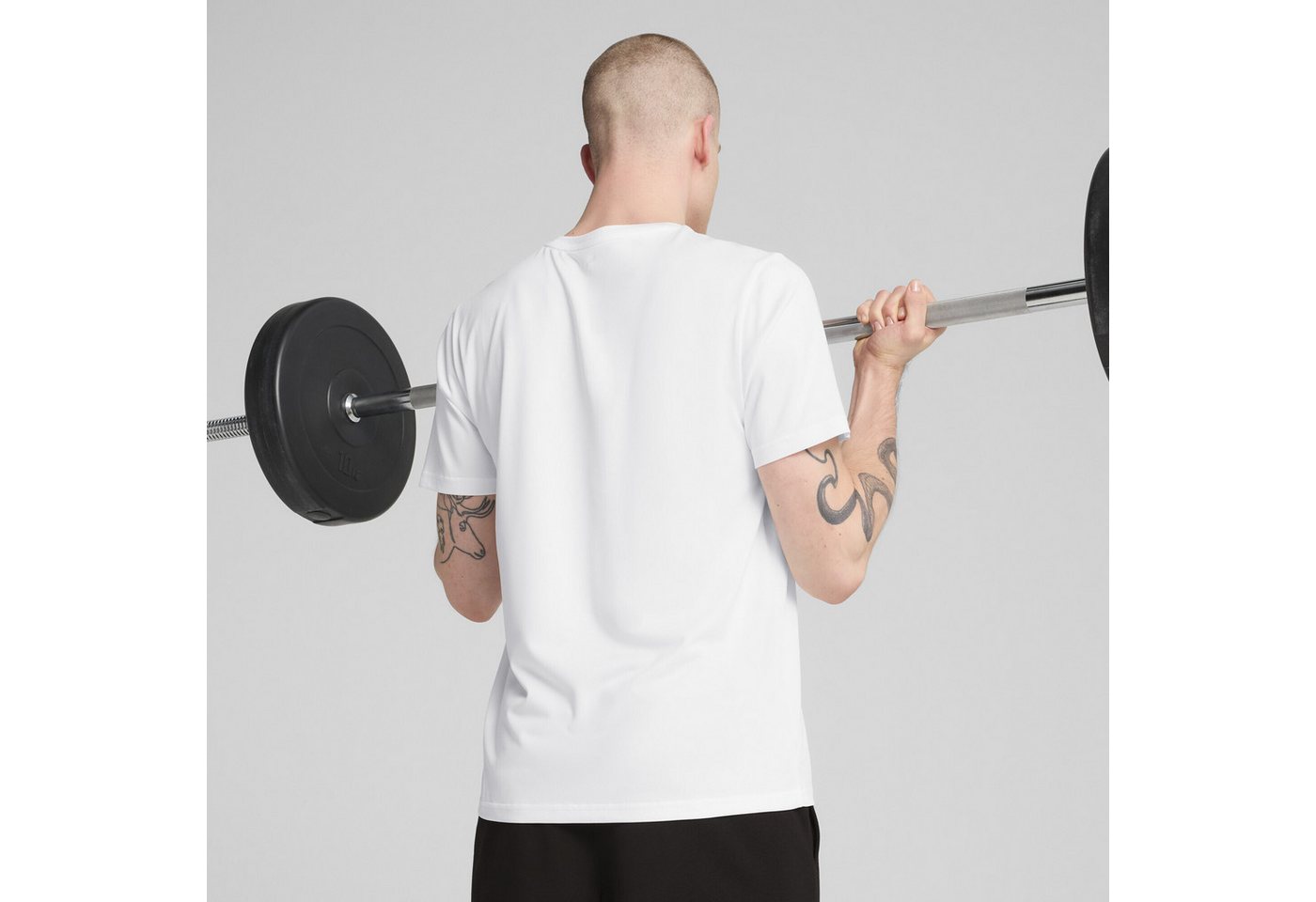 PUMA Trainingsshirt TAD ESSENTIALS Einfarbiges T-Shirt mit Cat Logo Herren Bild 3