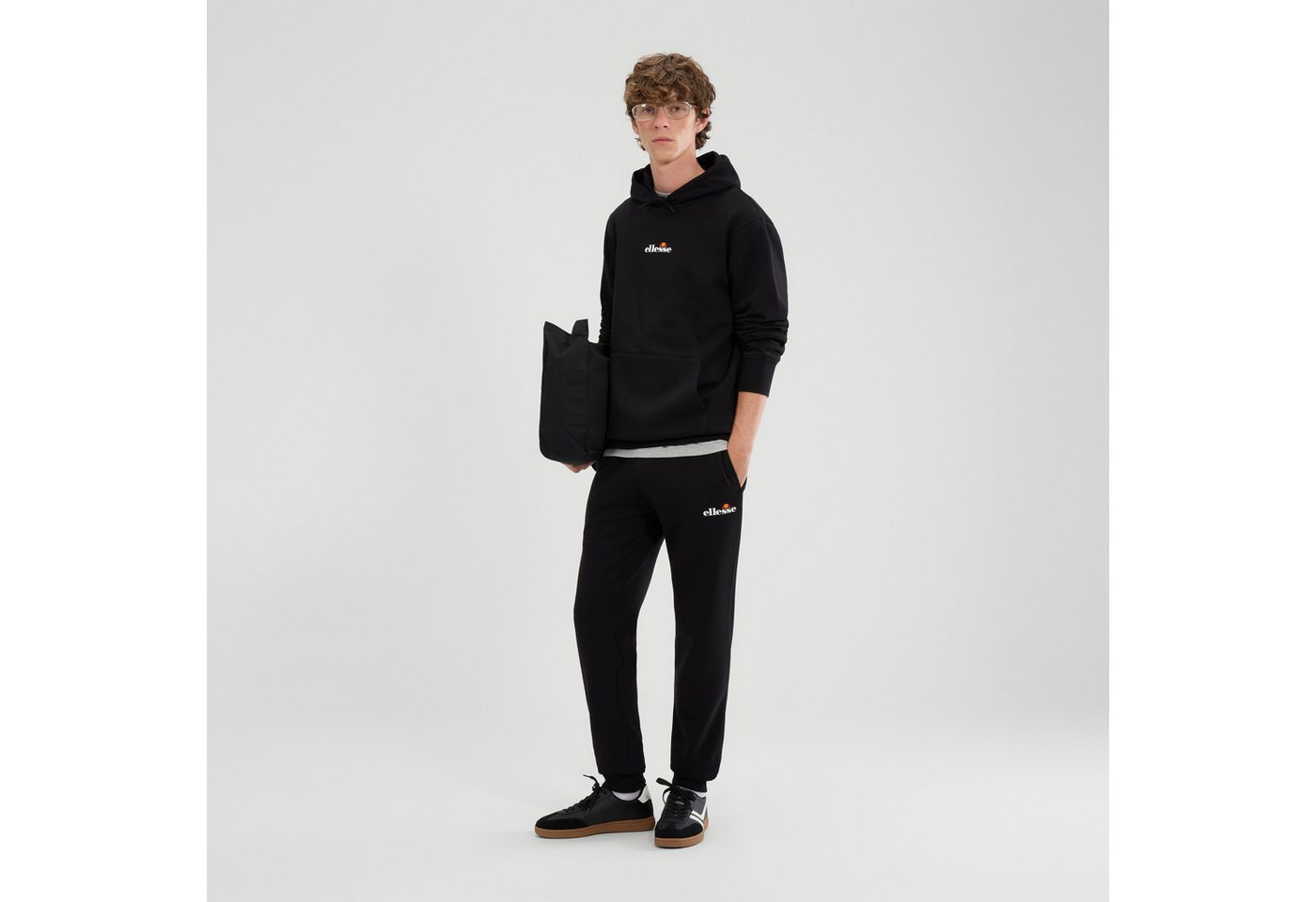 Ellesse Jogginganzug SUCRE 2 JOG SUIT, aus Baumwollmischung, mit Kapuze mit Kordelzug, auch in großen Größen