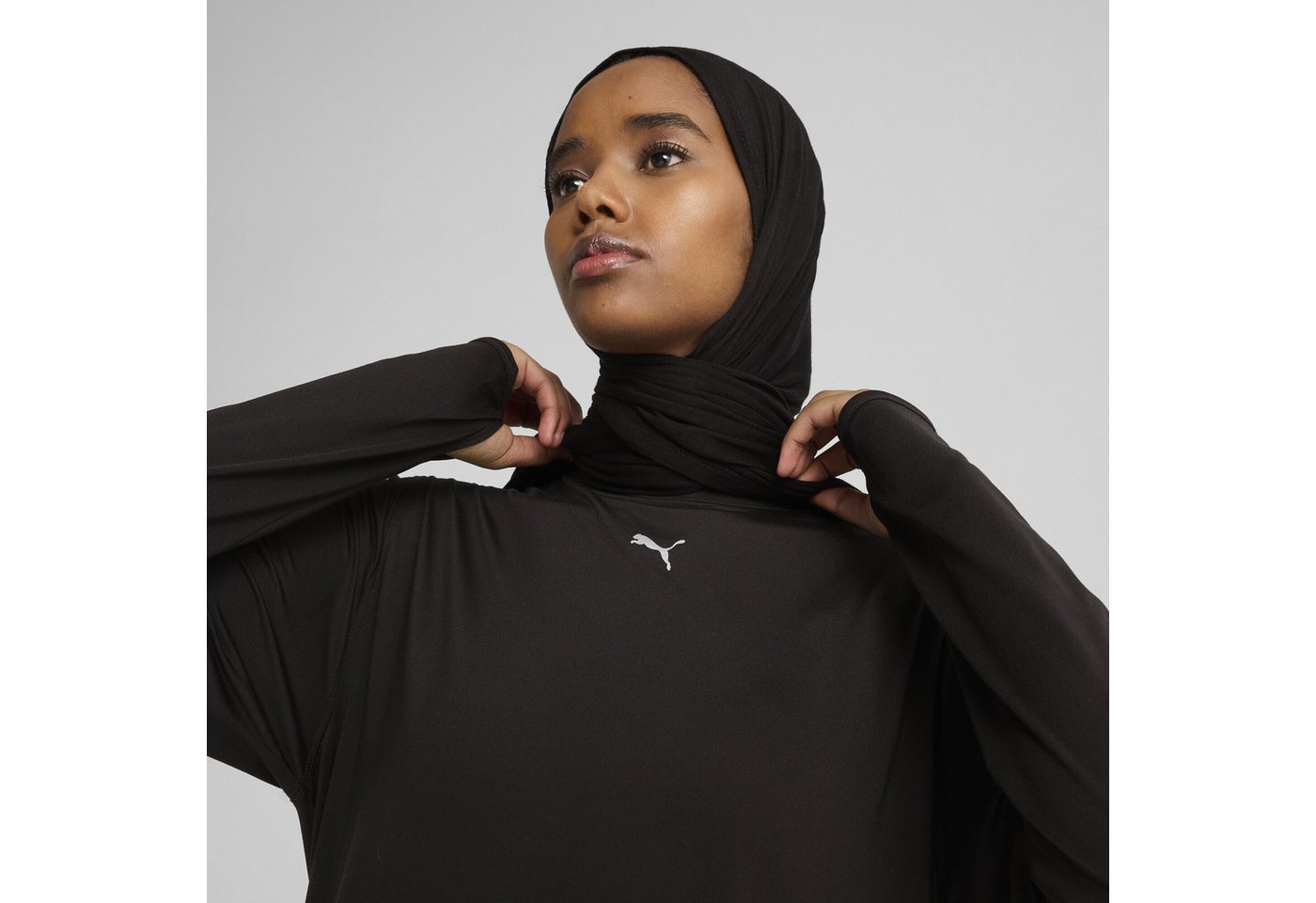 PUMA Trainingsshirt MODEST Oversized Longsleeve Damen Bild 2