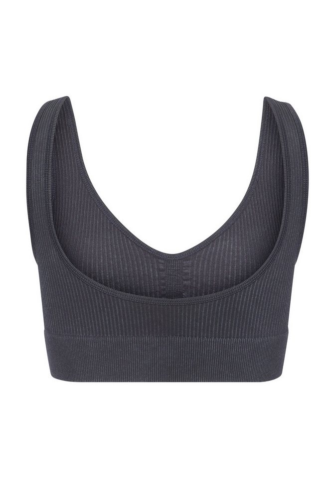 LASCANA Sporttop mit Rippstruktur und abgerundeten V-Ausschnitt Bild 5