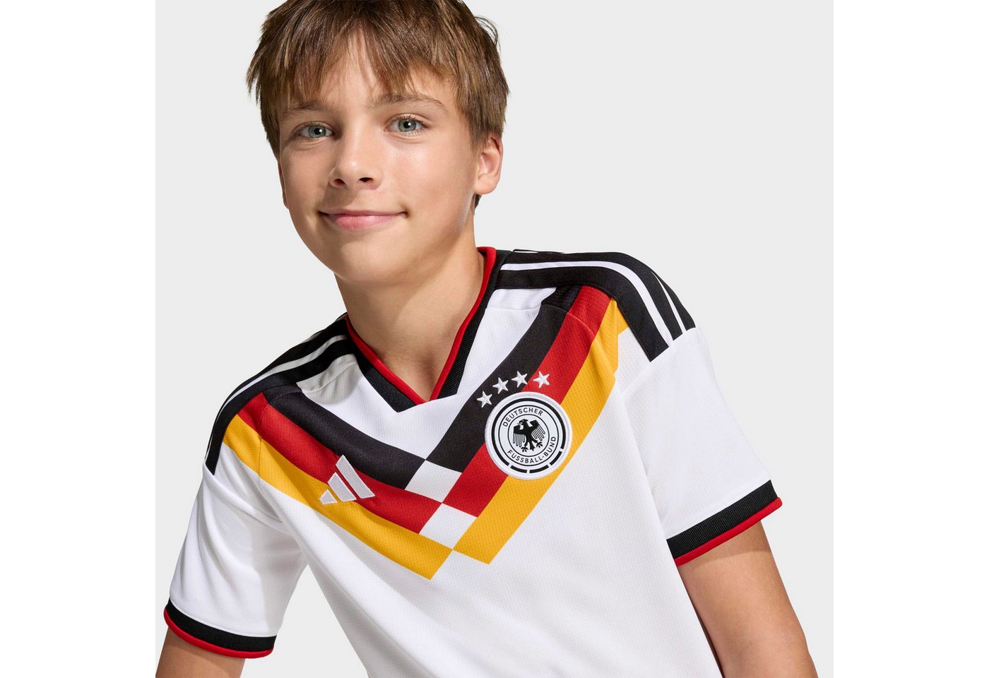 adidas Performance Fußballtrikot DFB H JSY Y für Kinder, mit Rundhalsausschnitt, ohne Verschluss
