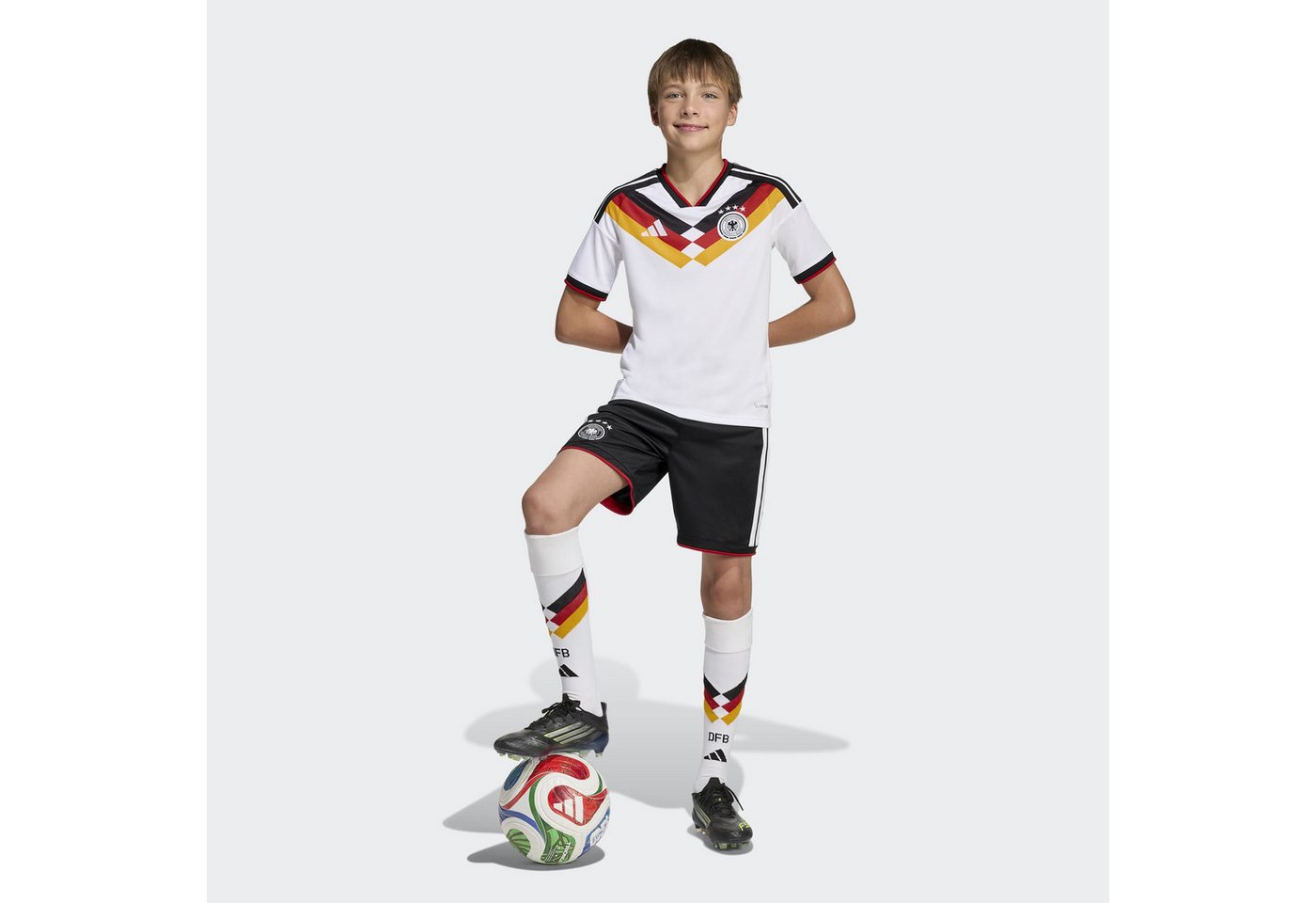 adidas Performance Fußballtrikot DFB H JSY Y für Kinder, mit Rundhalsausschnitt, ohne Verschluss Bild 4