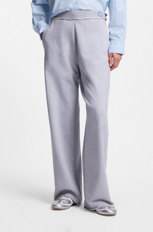 HUGO Jogger Pants Nuwaist mit Raw Cut Hem, weites Bein Bild 5
