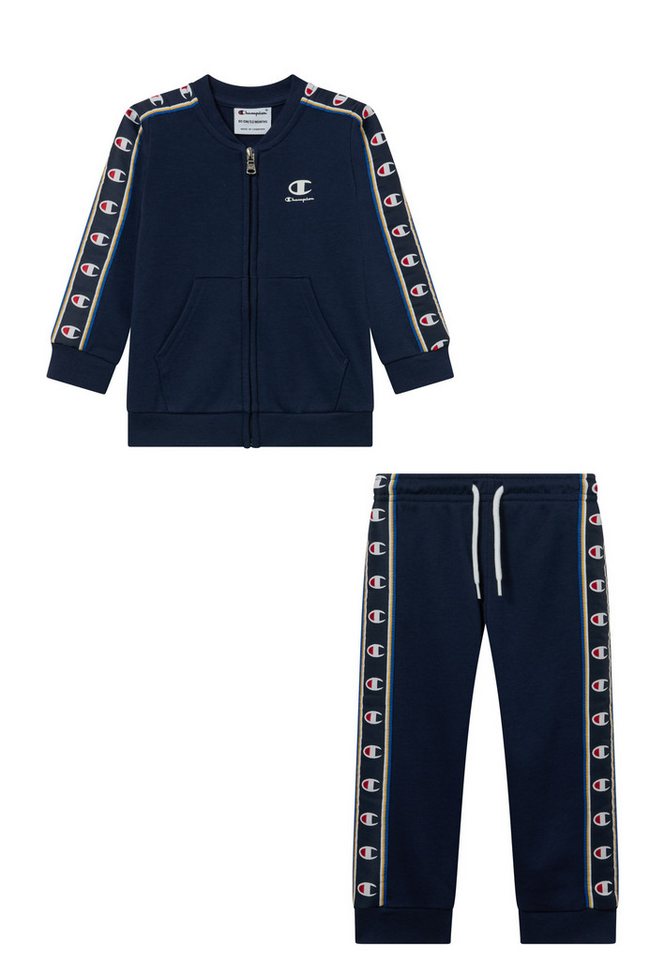 Champion Trainingsanzug Sports-inspired Toddler Terry Full Zip Sweatsuit with tape detailing (2-tlg), Zweiteiliges Set, mit Reißverschluss, aus Baumwolle und Polyester Bild 4