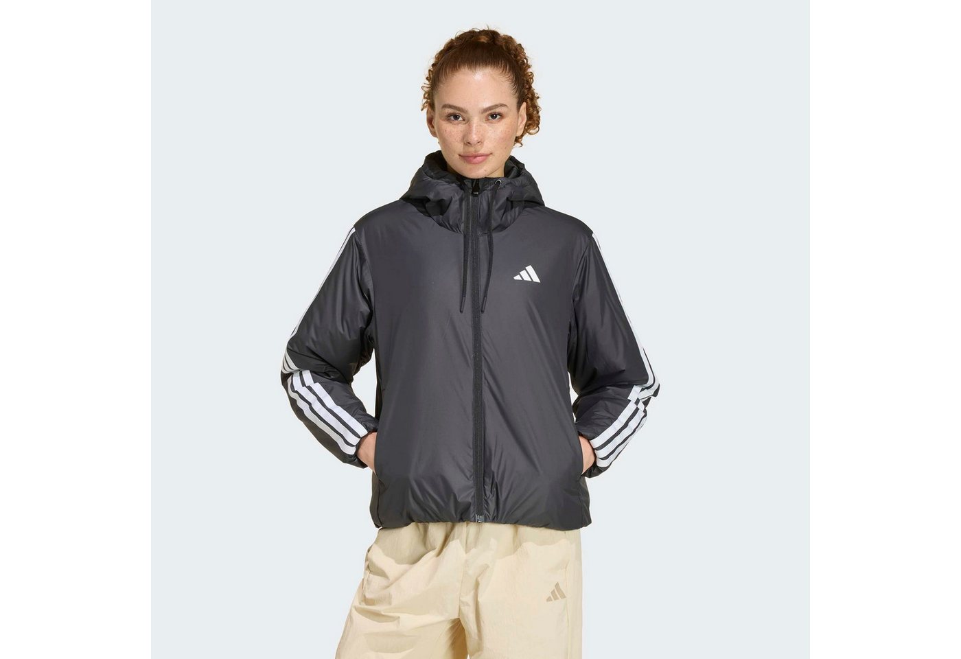 adidas Sportswear Outdoorjacke ESSENTIALS CLIMAWARM 3-STREIFEN MIT KAPUZE für Erwachsene, mit Kapuze, wasserabweisendes Finish Bild 5