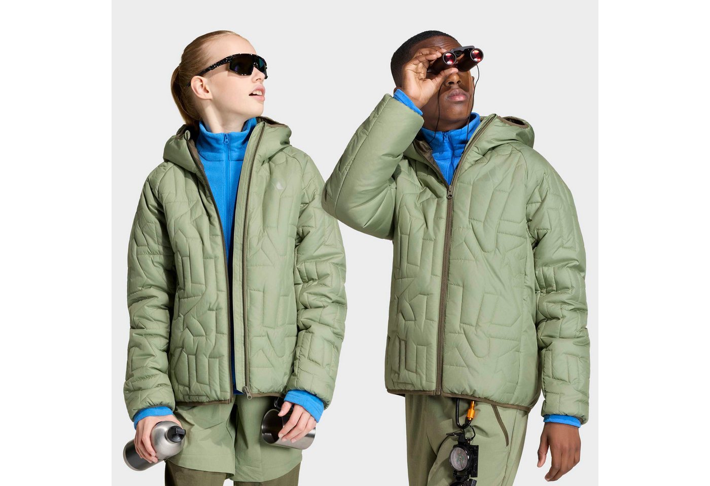 adidas TERREX Outdoorjacke KIDS XPERIOR CLIMAWARM GEFÜTTERTE für Kinder, mit durchgehendem Reißverschluss, aus Ripstop-Material