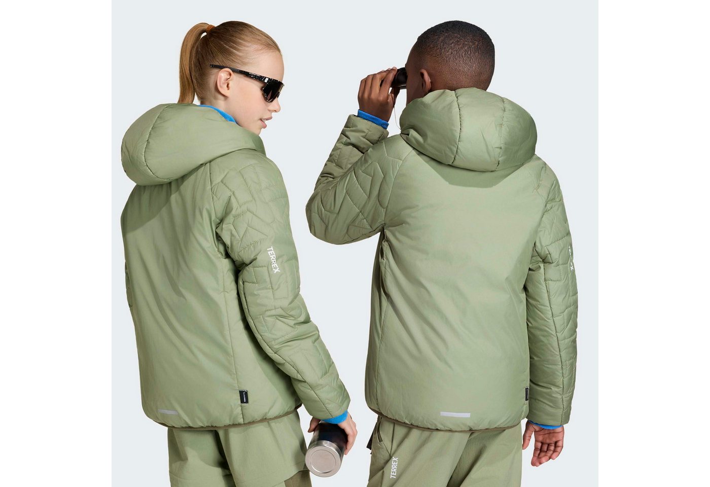 adidas TERREX Outdoorjacke KIDS XPERIOR CLIMAWARM GEFÜTTERTE für Kinder, mit durchgehendem Reißverschluss, aus Ripstop-Material Bild 5