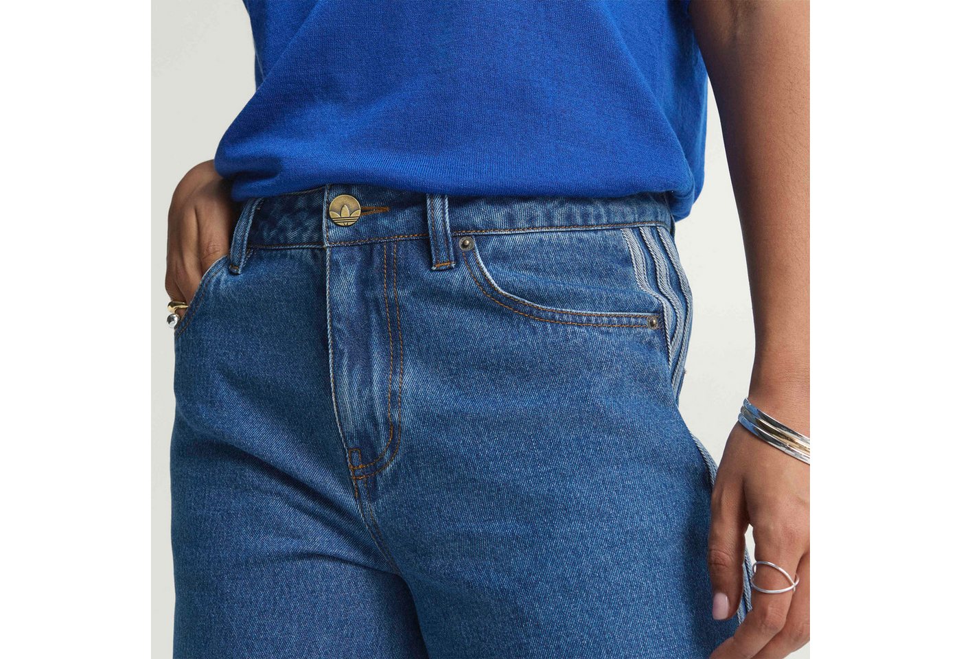 adidas Originals Sporthose FIREBIRD TP D Denim Hose, regulär geschnitten Bild 4