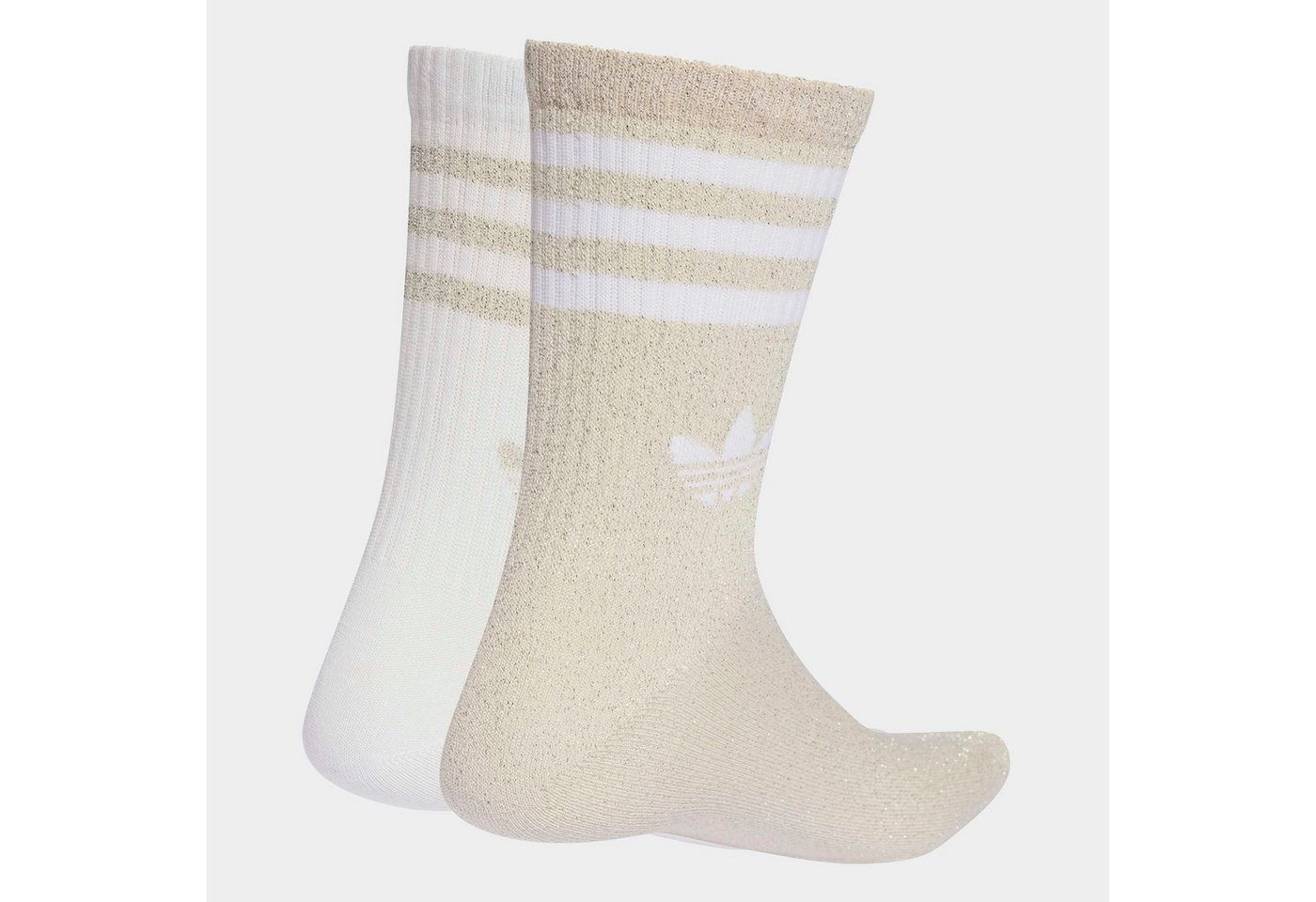 adidas Originals Sportsocken 3S GLITTER CR 2 (2-Paar) für Laufen, mit Rippbündchen, mit Glitzer auf 3-Streifen und Trefoil Bild 5