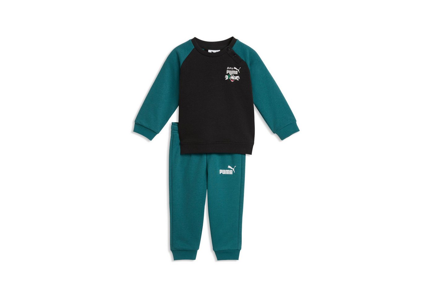 PUMA Trainingsanzug MINICATS SUPER CREW SET INF, für Kinder, ohne Kapuze, Regular Fit Bild 3