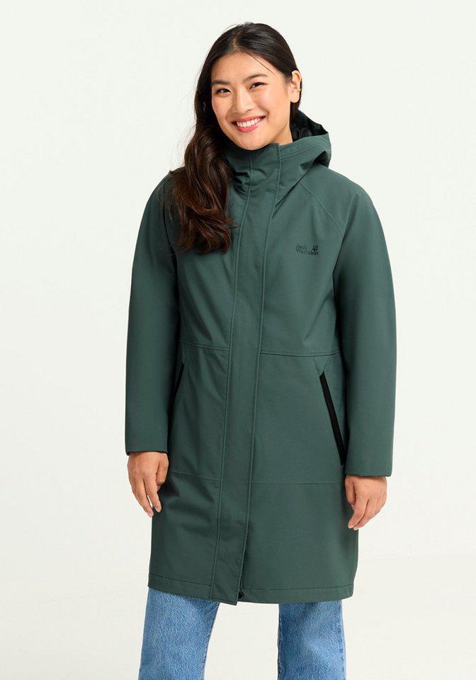 Jack Wolfskin Softshellmantel ONERA 2L COAT W atmungsaktives Softshellmaterial, wärmeisolierend, windabweisend