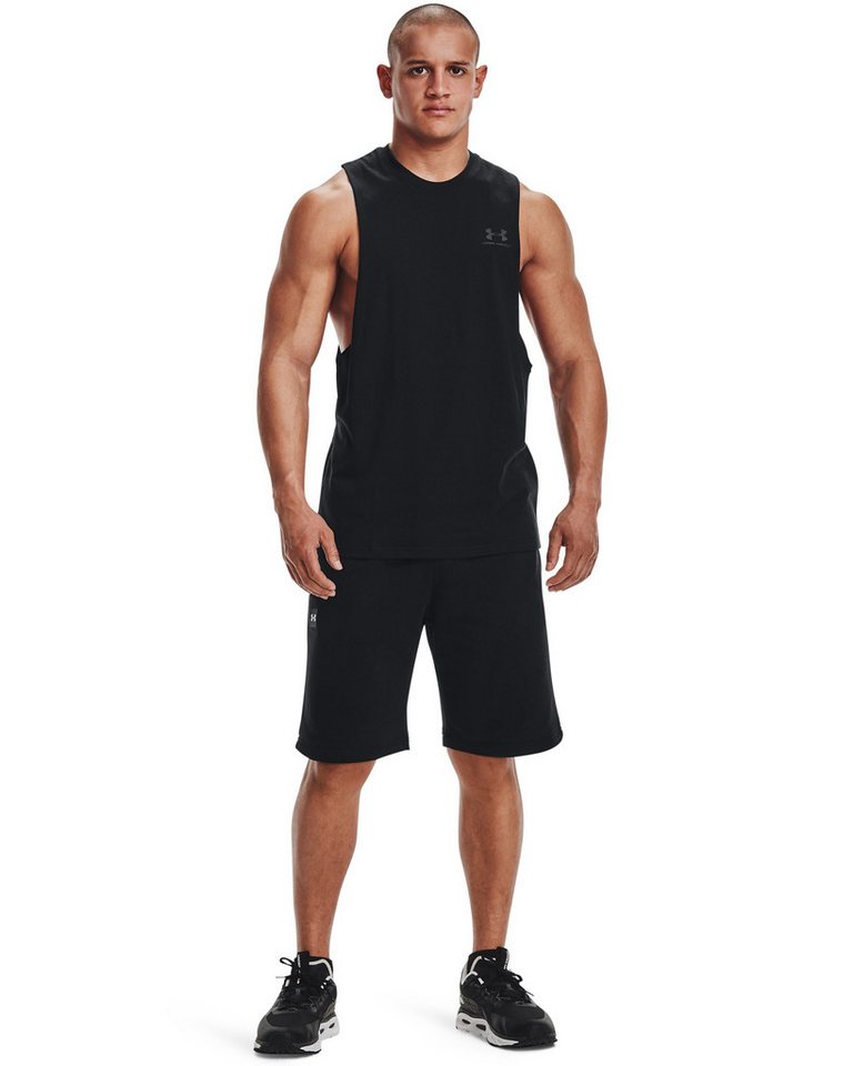 Under Armour® Funktionstop UA LEFT CHEST CUT OFF TANK leichtes Design, weiches Material, schnell trocknender Stoff
