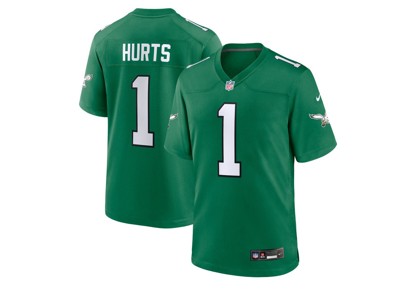 Nike Footballtrikot Nike Trikot Philadelphia Eagles NFL Throwback Jersey Hurts 1