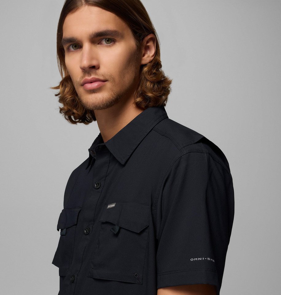 Columbia Funktionshemd Kurzarm-Ausführung, mit bequemer Passform, aus Polyester in Webart Bild 4