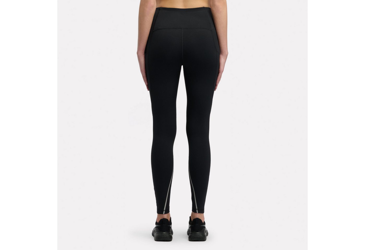 Reebok Lauftights HIGH RISE FULL LENGTH TIGHTS mit Flatlock-Nähten, feuchtigkeitsableitend, atmungsaktiv