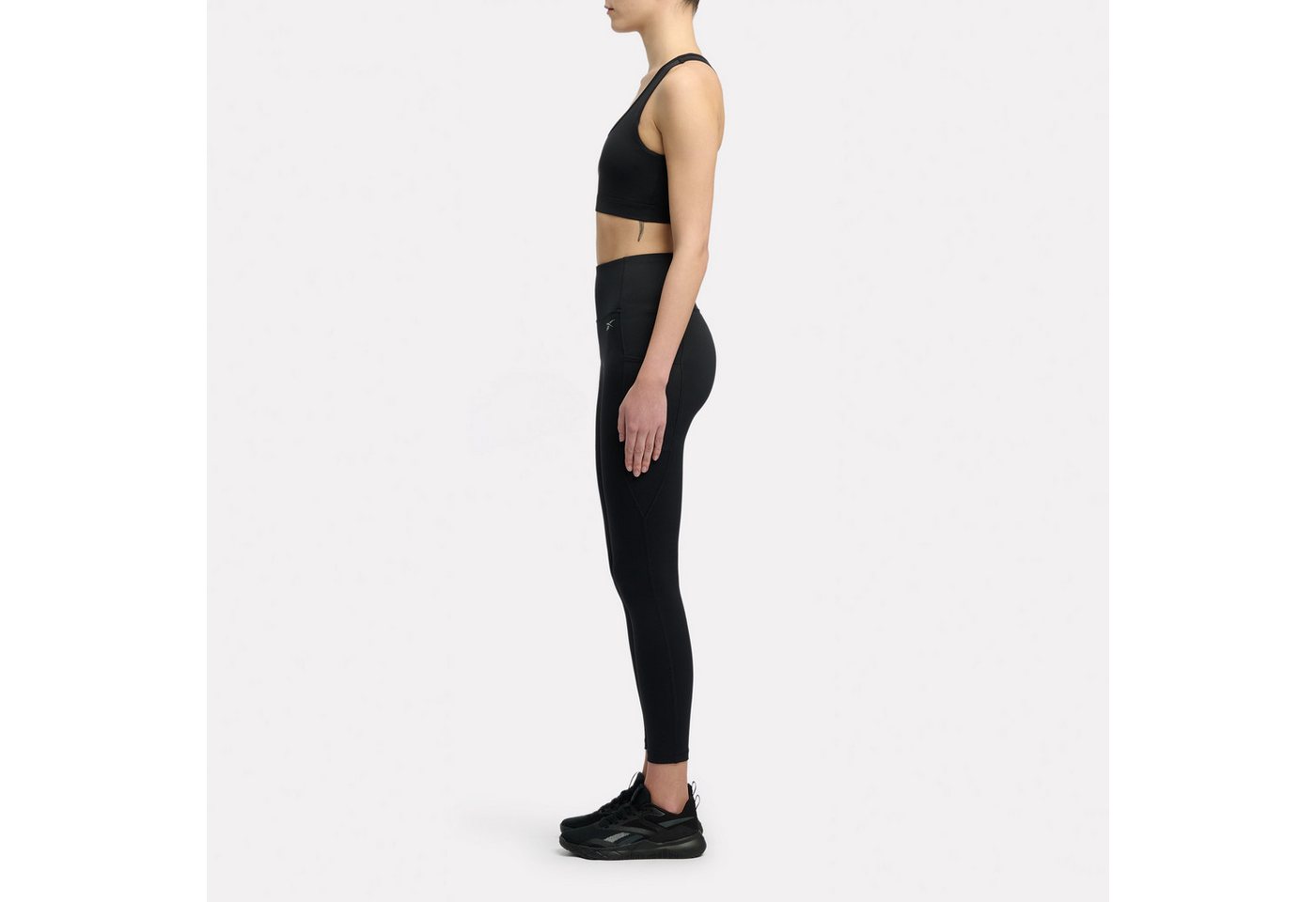 Reebok Lauftights HIGH RISE FULL LENGTH TIGHTS mit Flatlock-Nähten, feuchtigkeitsableitend, atmungsaktiv Bild 2