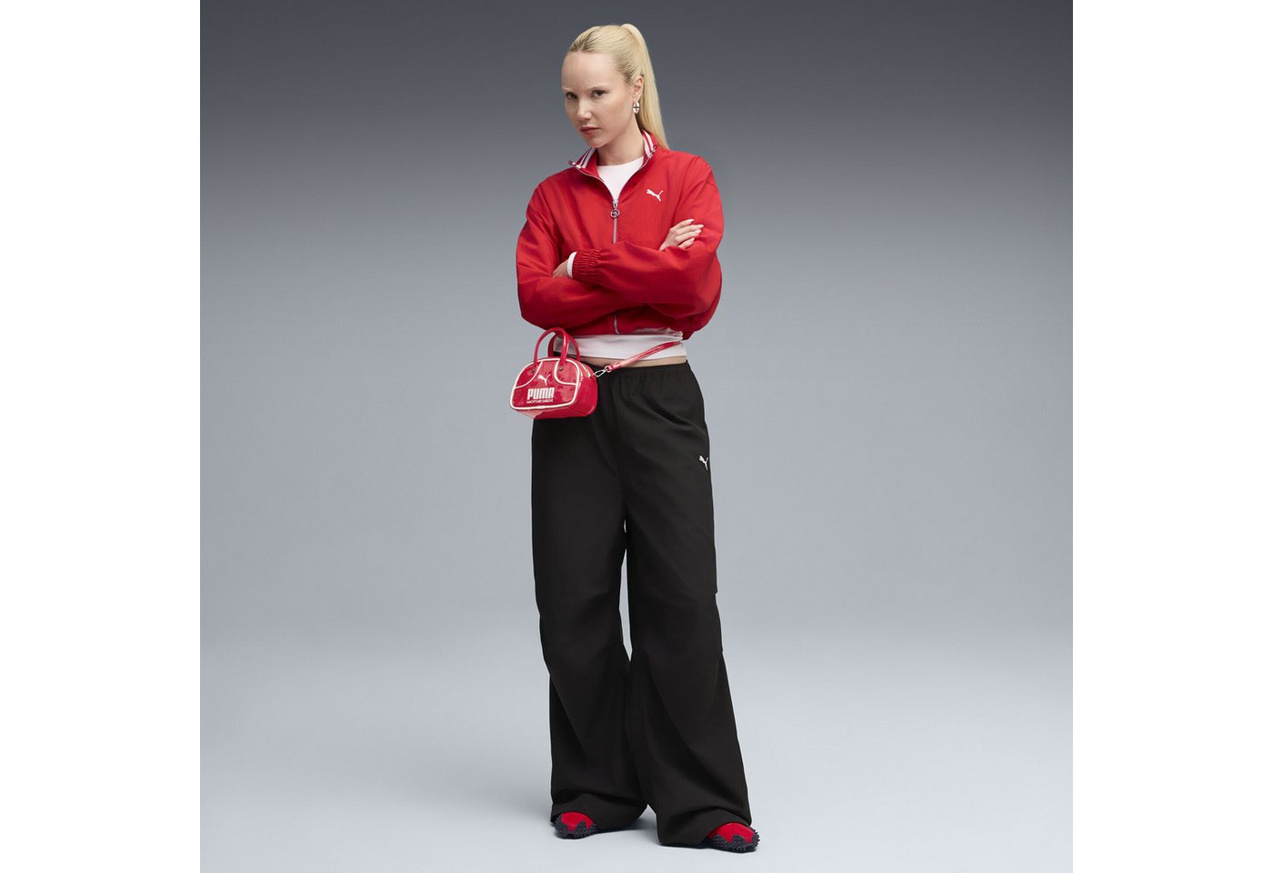 PUMA Sporthose Wardrobe Essentials Gewebte Parachute-Hose Damen Bild 2