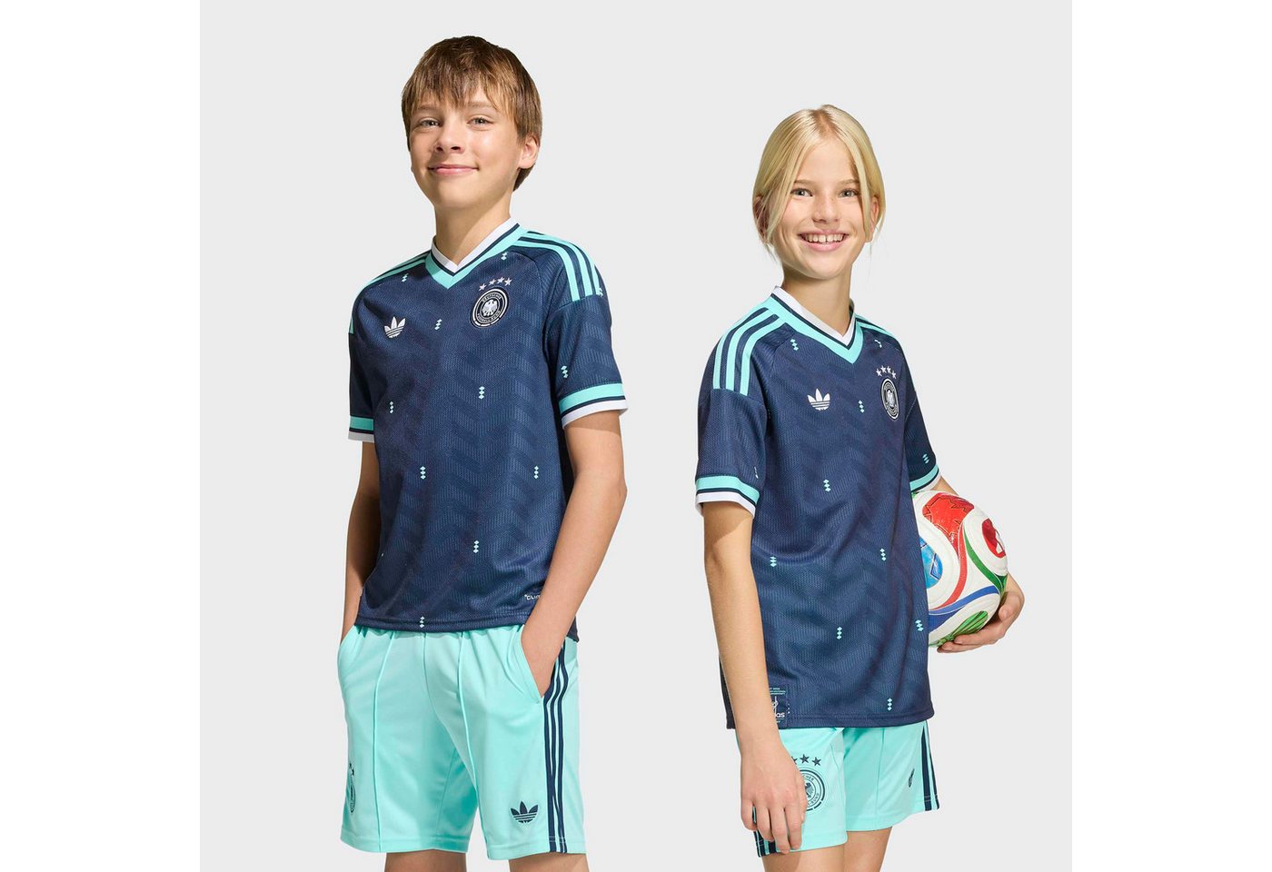 adidas Performance Fußballtrikot DFB A JSY Y für Kinder, schmal geschnitten, mit Climacool Technologie Bild 2