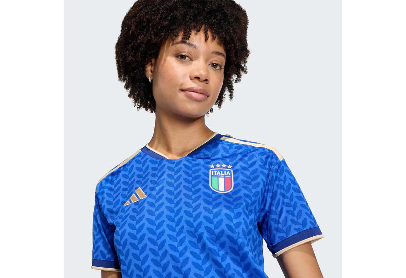 adidas Performance Fußballtrikot FIGC H JSY W für Erwachsene, mit Rundhalsausschnitt, ohne Verschluss Bild 3