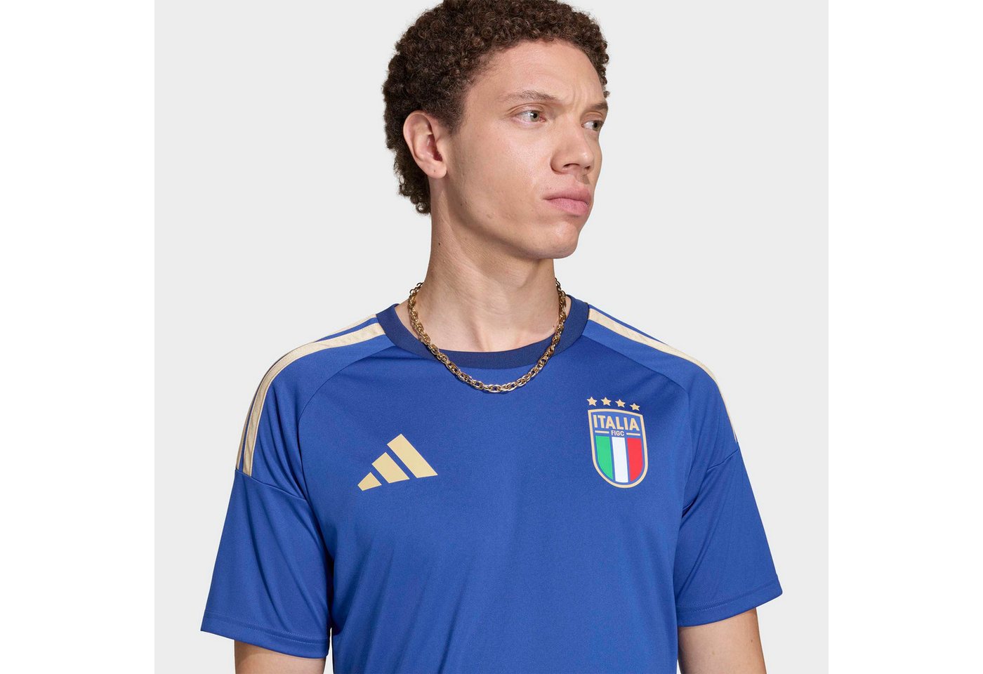 adidas Performance Fußballtrikot FIGC H JSY FAN für Erwachsene, ohne Verschluss, aus Polyester
