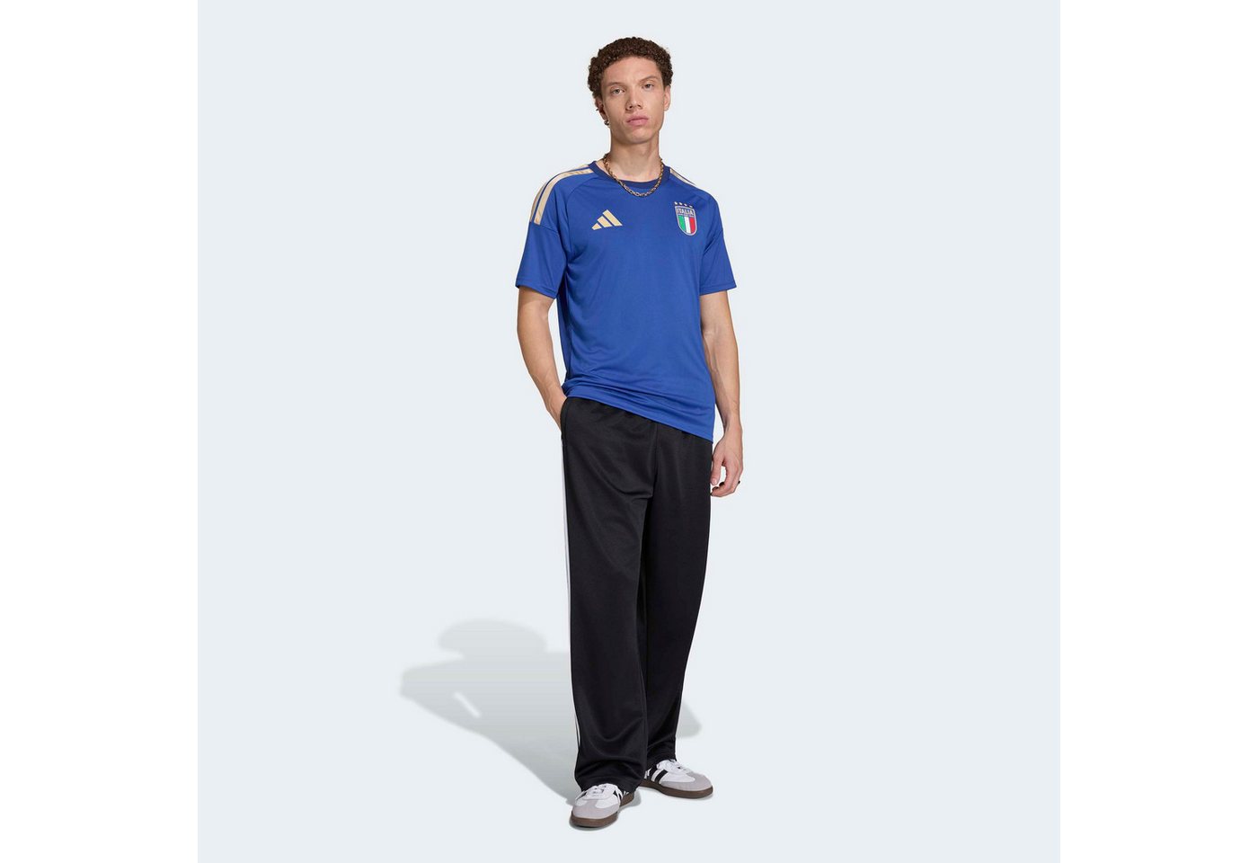 adidas Performance Fußballtrikot FIGC H JSY FAN für Erwachsene, ohne Verschluss, aus Polyester Bild 2