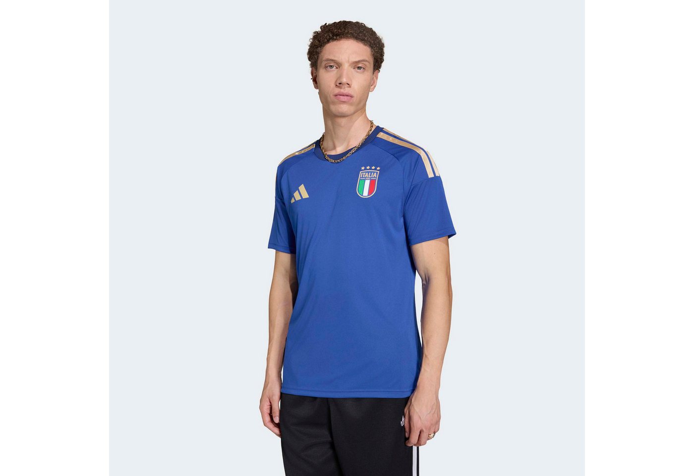 adidas Performance Fußballtrikot FIGC H JSY FAN für Erwachsene, ohne Verschluss, aus Polyester Bild 5