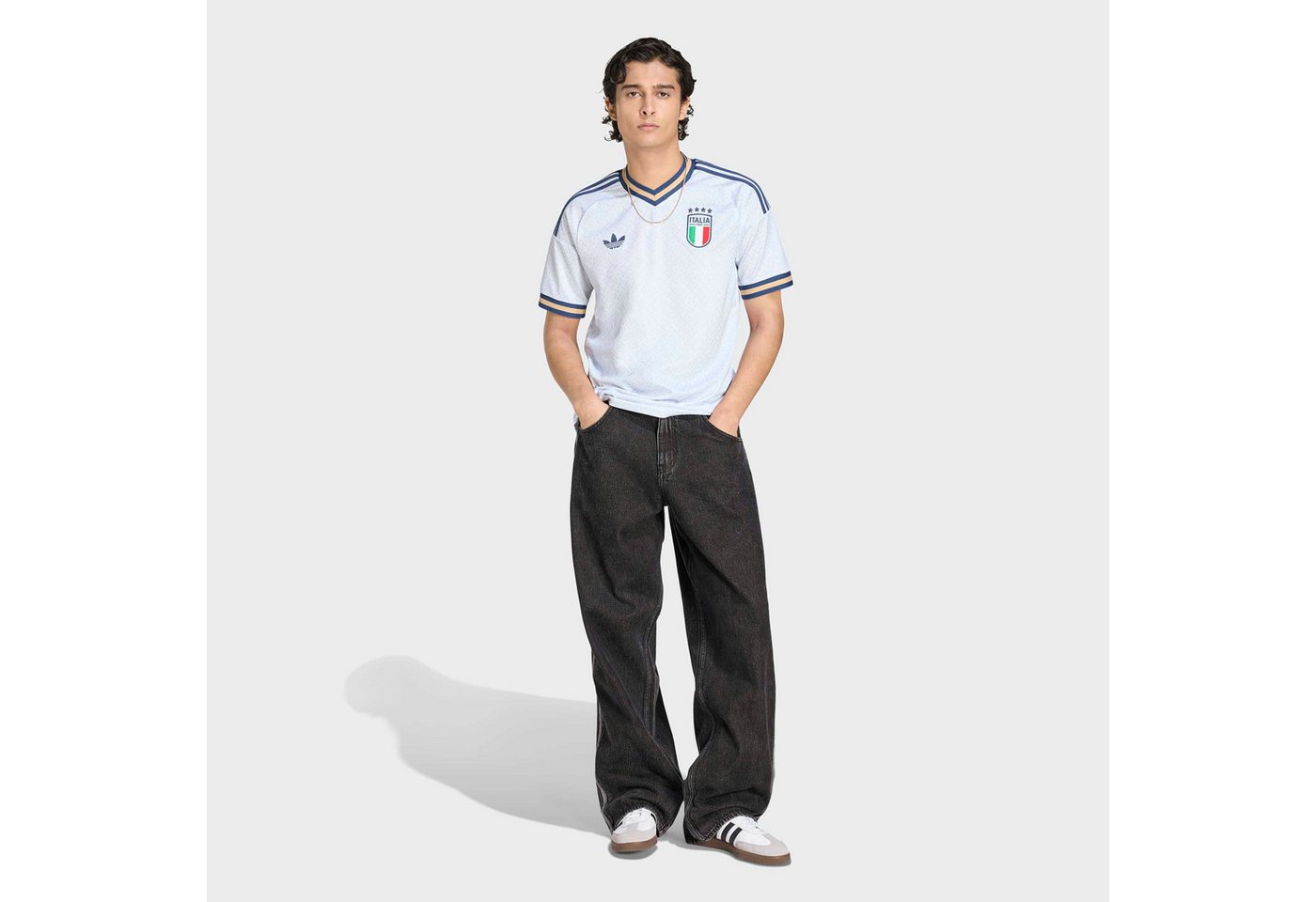 adidas Performance Fußballtrikot FIGC A JSY mit Rundhalsausschnitt, aus Polyester, mit Climacool® Technologie Bild 4