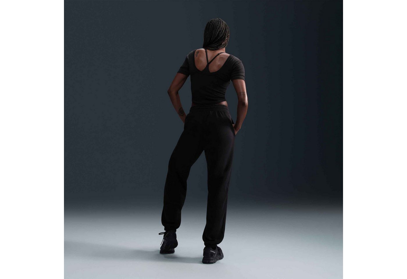 Nike Sportswear Sporthose W NSW PHNX FLC HR OS PANT 2 lockere Passform, mit elastischem Bund, aus Baumwolle und Polyester Bild 2