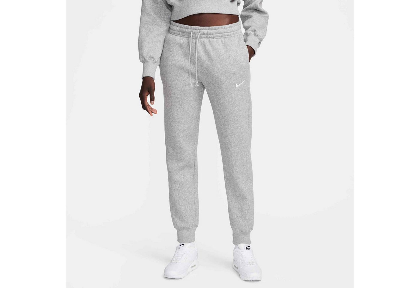 Nike Sportswear Sporthose W NSW PHNX FLC MR PANT STD mit angerautem Fleece, mittelschweres Material, schmale Passform
