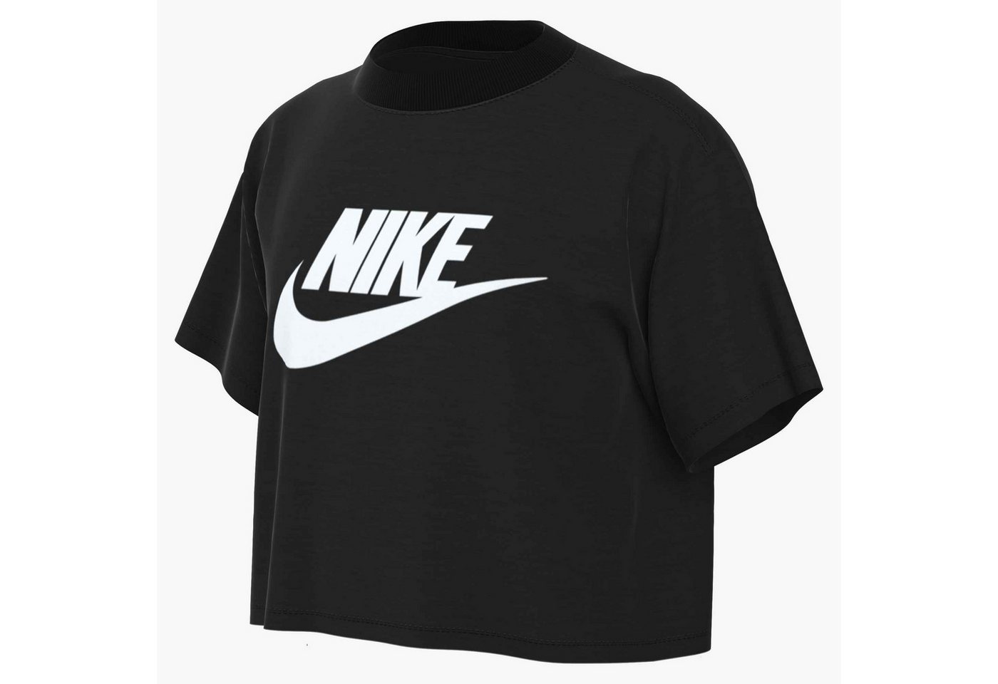 Nike Sportswear Laufshirt Nike Sportswear Big Kids' (Girls) Cropped T-Shirt für Teens, mit Rundhalsausschnitt, normale Länge, aus Baumwolle