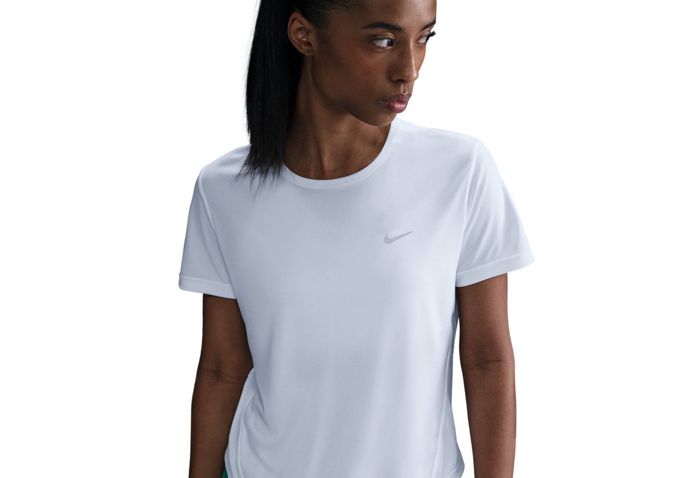 Nike Laufshirt W NK TEMPO DF SS TOP mit reflektierendem Logo, atmungsaktiv, schnell trocknend Bild 2