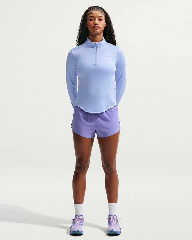 Nike Lauftop W NK SWIFT DF UV HZ TOP hochschließender Kragen, mit Reißverschluss, atmungsaktives Material Bild 2