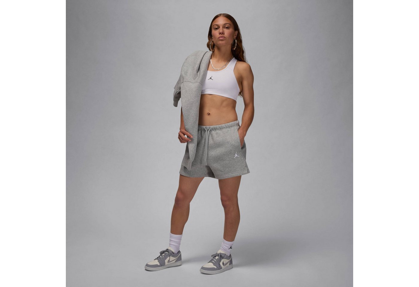Jordan Trainingsshorts W J BRK FLC SHORT 24 aus Baumwolle und Polyester, erhältlich in den Größen XS bis XXL Bild 3