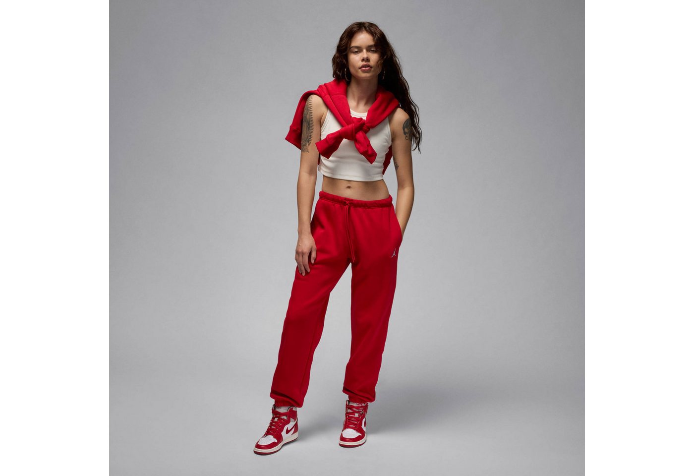Jordan Trainingshose W J BRK FLC PANT 24 aus Baumwolle und Polyester, bequeme Passform Bild 2