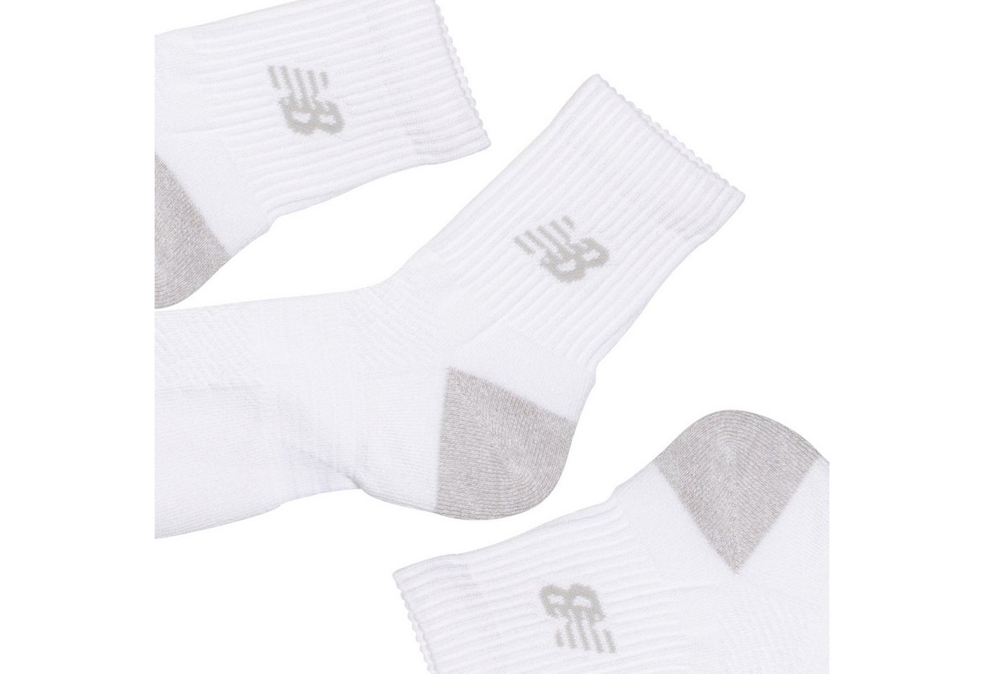New Balance Sportsocken ACTIVE QTR SOCKS 3 PACK (3-Paar) strapazierfähige Quarter-Socken, 3er-Pack, mit trockenem Tragegefühl